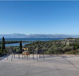 4 bedroom villa with pool & sea views, Acharavi, sleeps 8